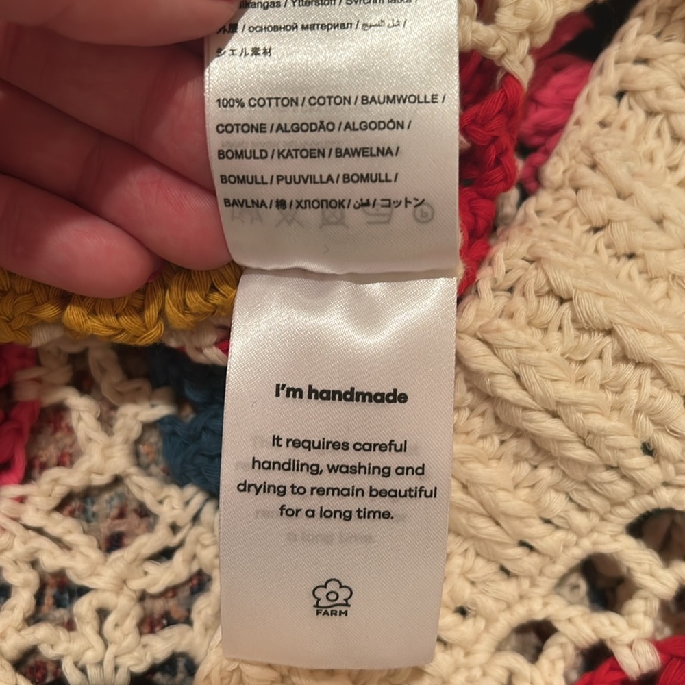 Farm Rio Multi Circles Crochet Vest - Picture 6 of 9